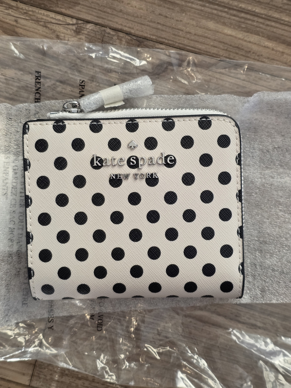 Kate Spade Spencer Cabana Dot Small Bifold Wallet